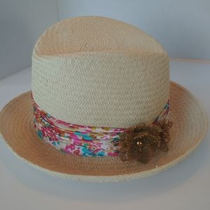 Straw Fedora Gorgeous Detailing